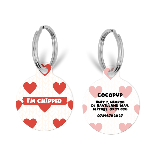 Personalised Text ID Tag - Hugs & Knitted