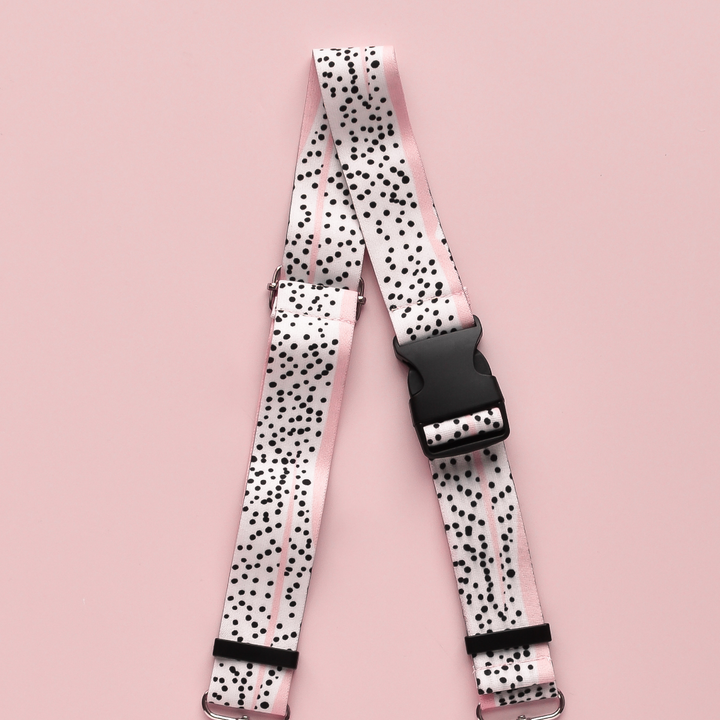 Bum Bag Strap - Pink Dalmatian