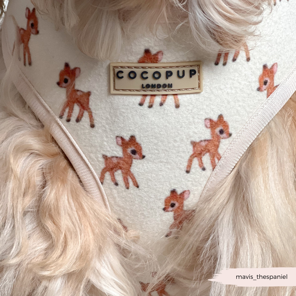 Fleecy Fawn Adjustable Neck Harness, Lead & Collar Bundle