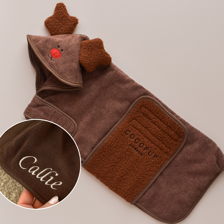 PERSONALISED Reindeer Drying Robe