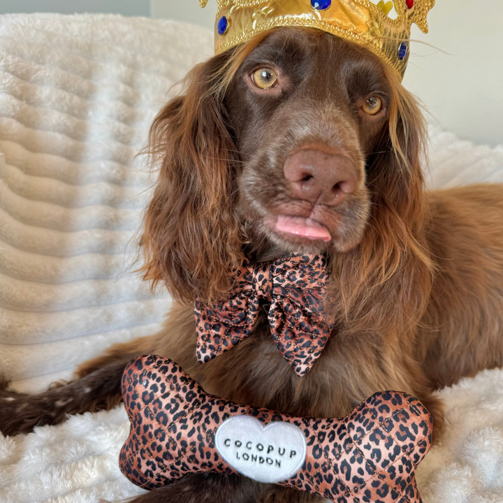 Quilted Leopard Bone Toy