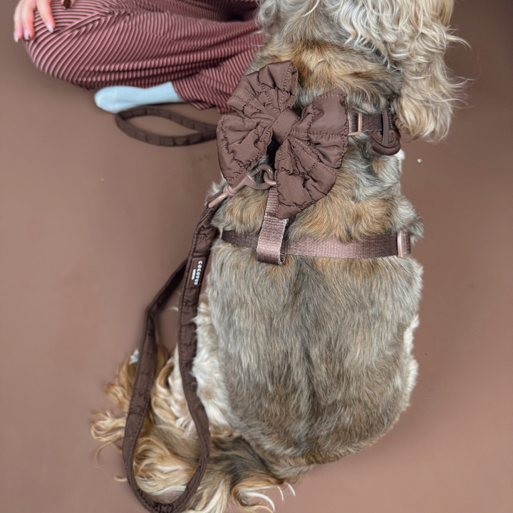 Espresso Quilted Sailor Bow Tie