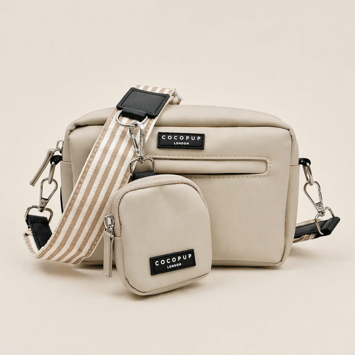 Dog Walking Caramel Latte Bag Bundle - London Linen