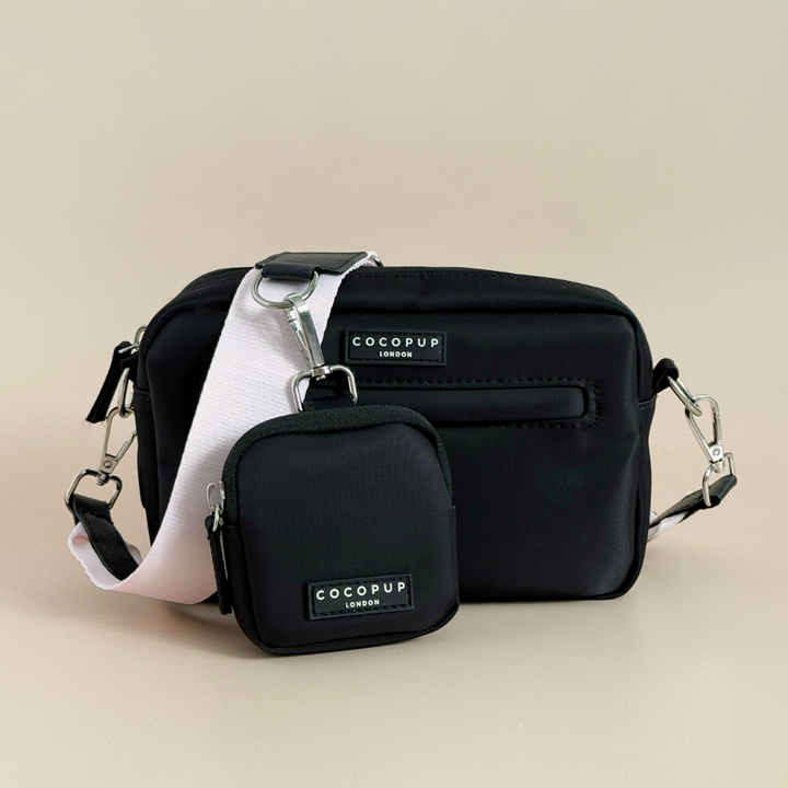 Dog Walking Black Bag Bundle - Baby Pink