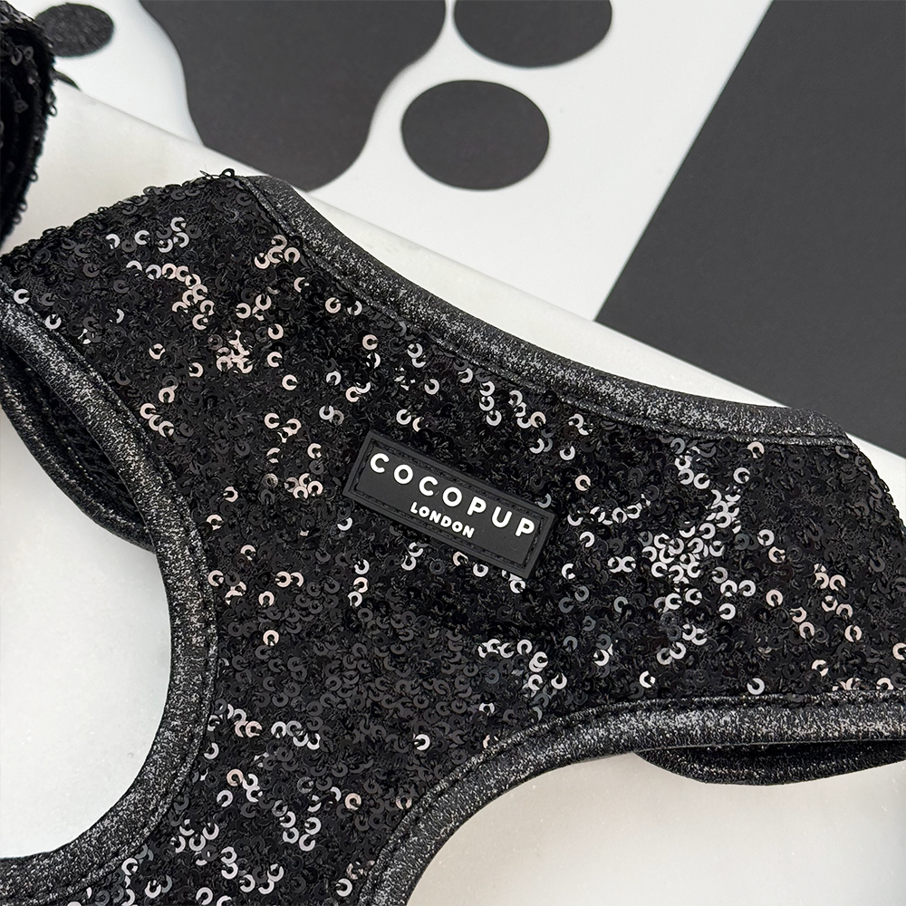 Limited Edition Sparkle Season Black Adjustable Neck HARNESS