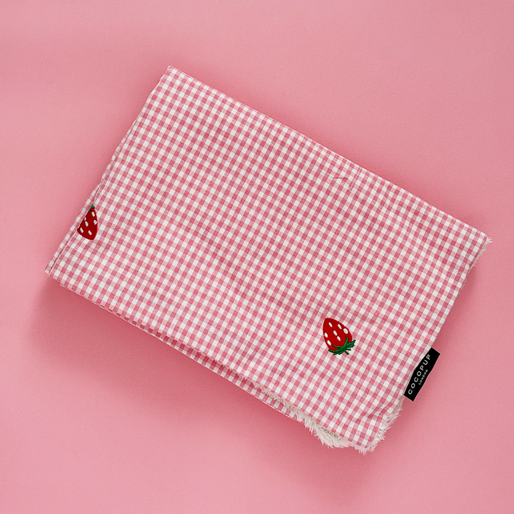 Blanket - Strawberry Picnic Pup