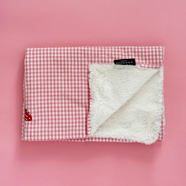 Travel Mat & Blanket Set - Strawberry Picnic Pup