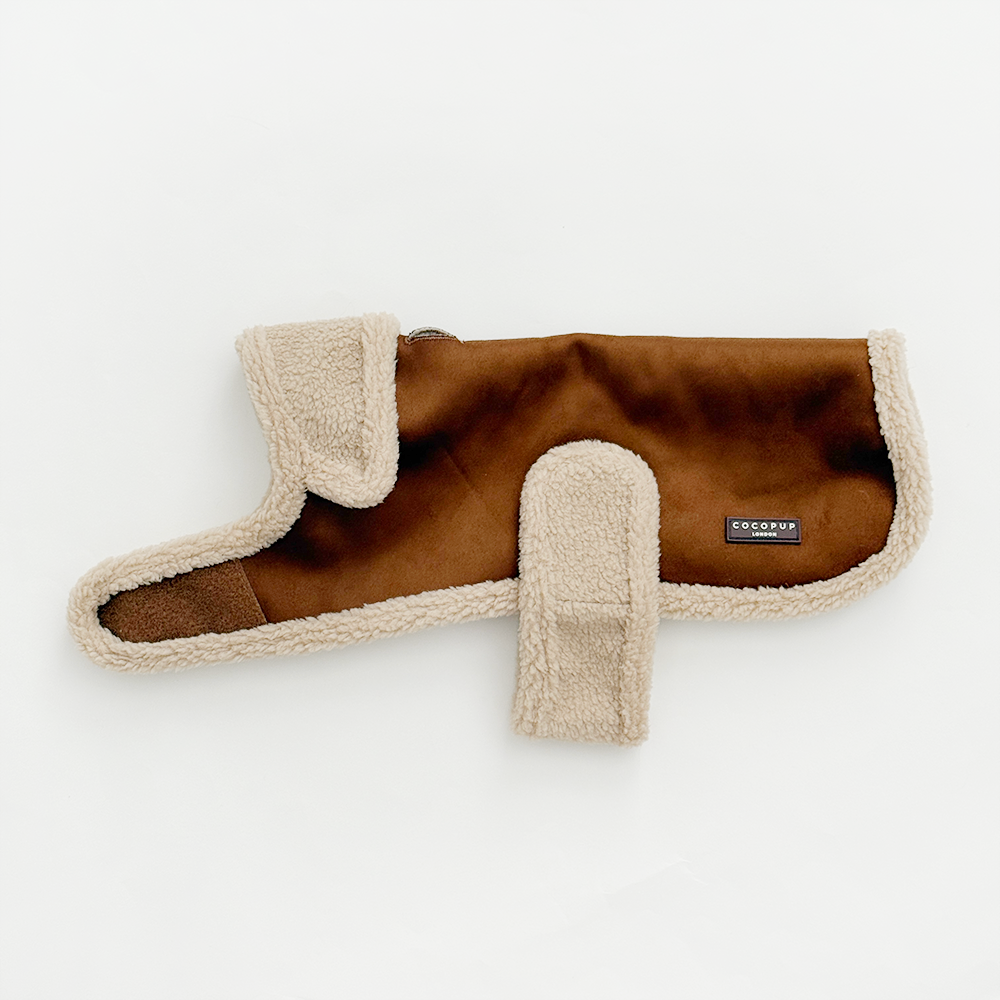 Dog Coat - Brown Aviator