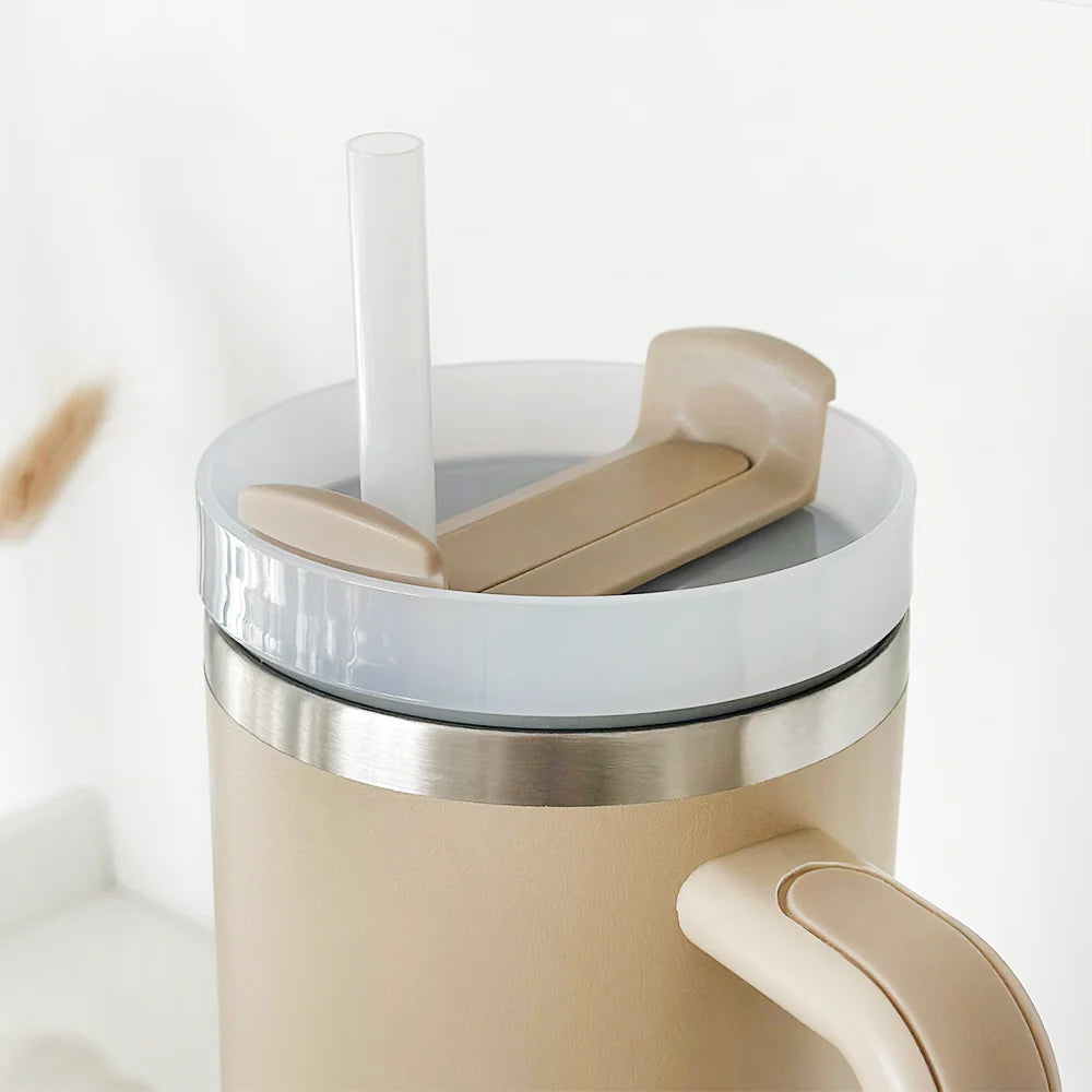 Caramel Latte Stainless Steel Tumbler - By Coconut Lane