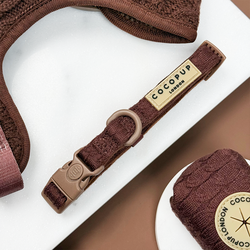 Cable Knit COLLAR - Hot Coco