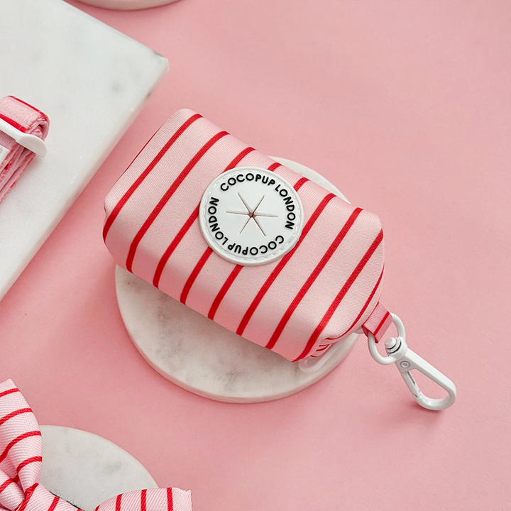 Candy Stripe Poop Bag Holder