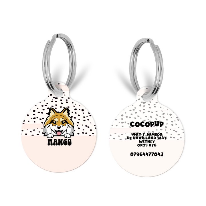 Personalised Dog Cartoon ID Tag - Dalmatian