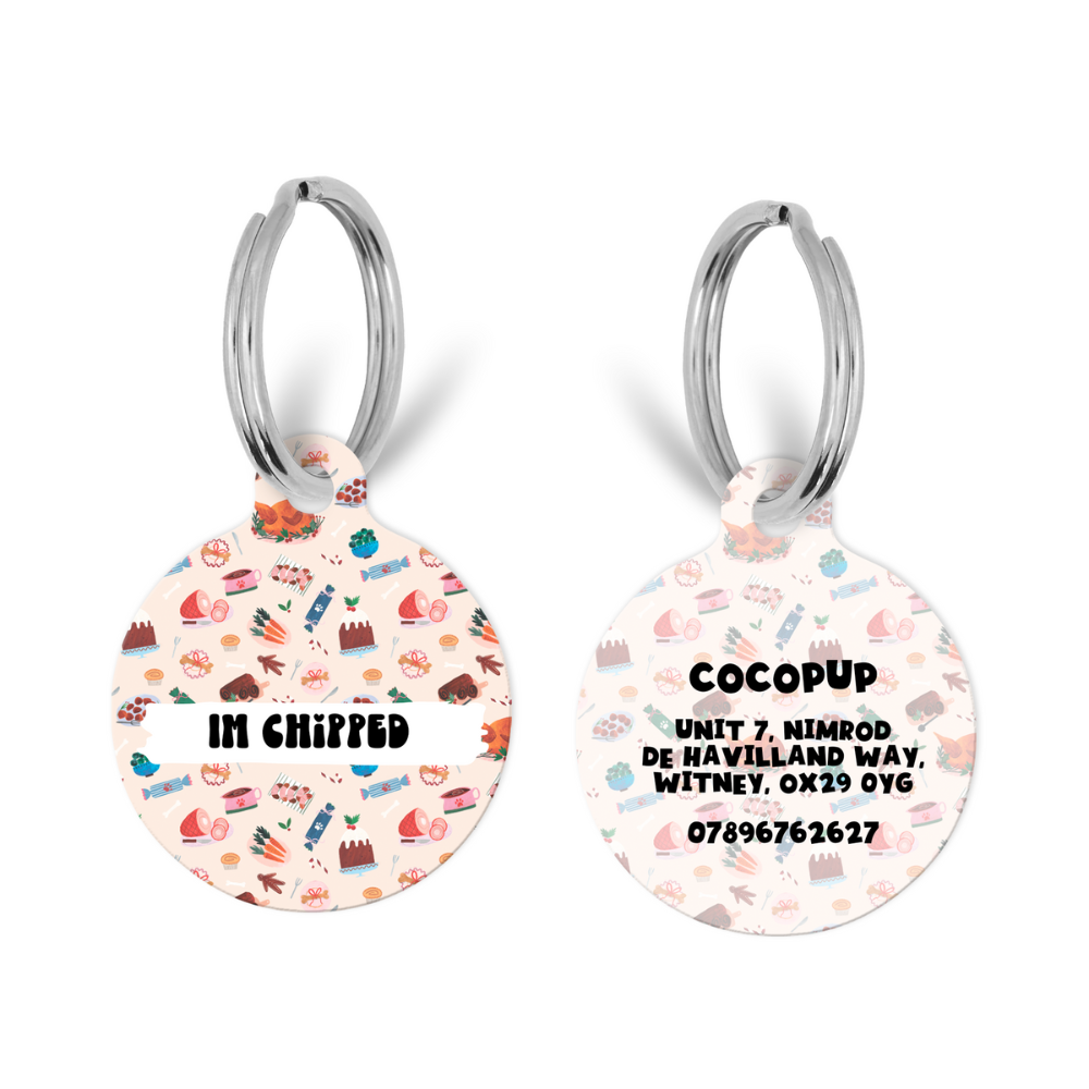 Personalised Text ID Tag - Cracking Christmas Dinner