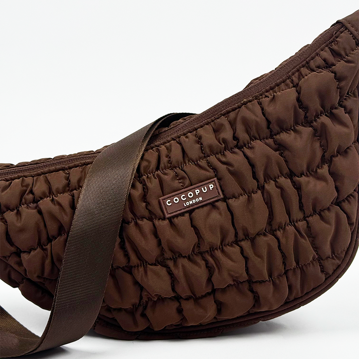 Crossbody Crescent Dog Walking Bag Bundle - Espresso