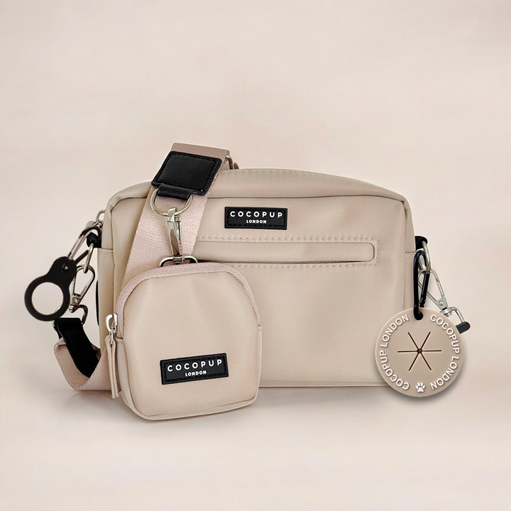 "The Everything" Dog Walking Bag Bundle - Caramel Latte