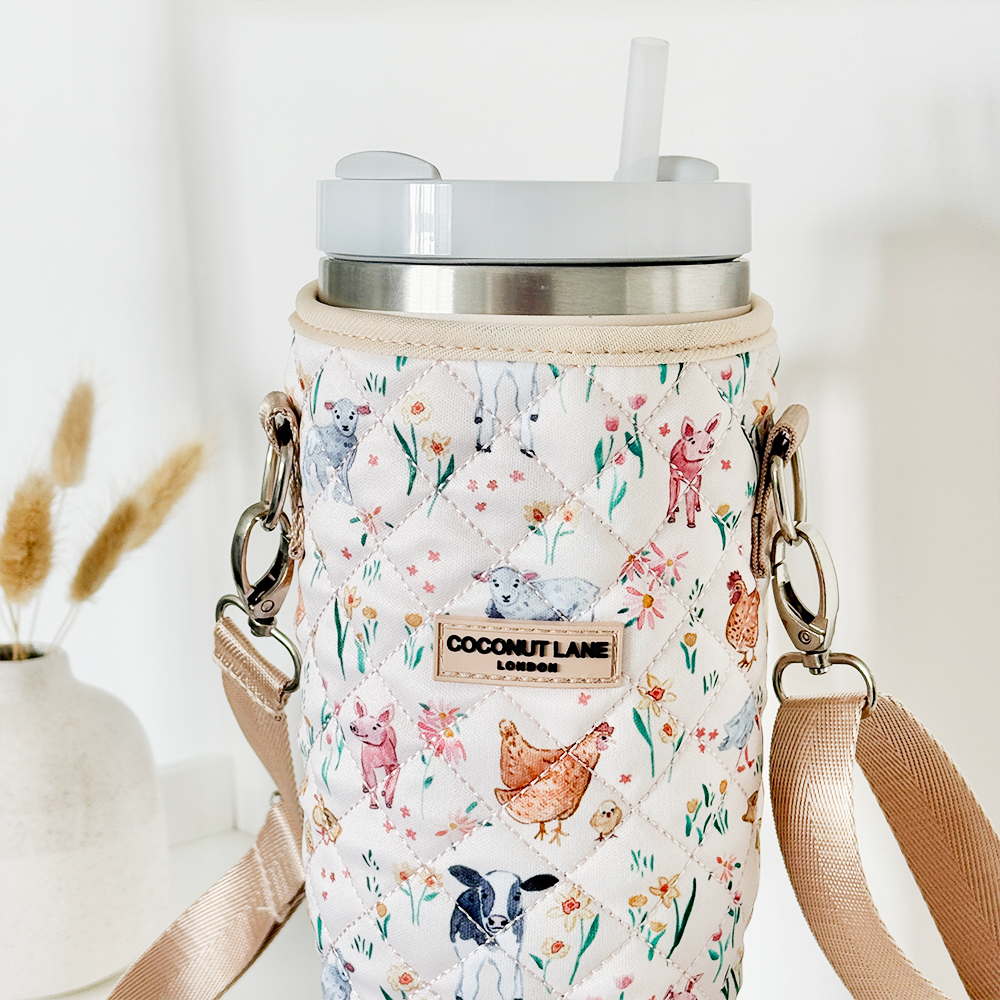 Tumbler Carry Case - Quilted Farmyard Friends