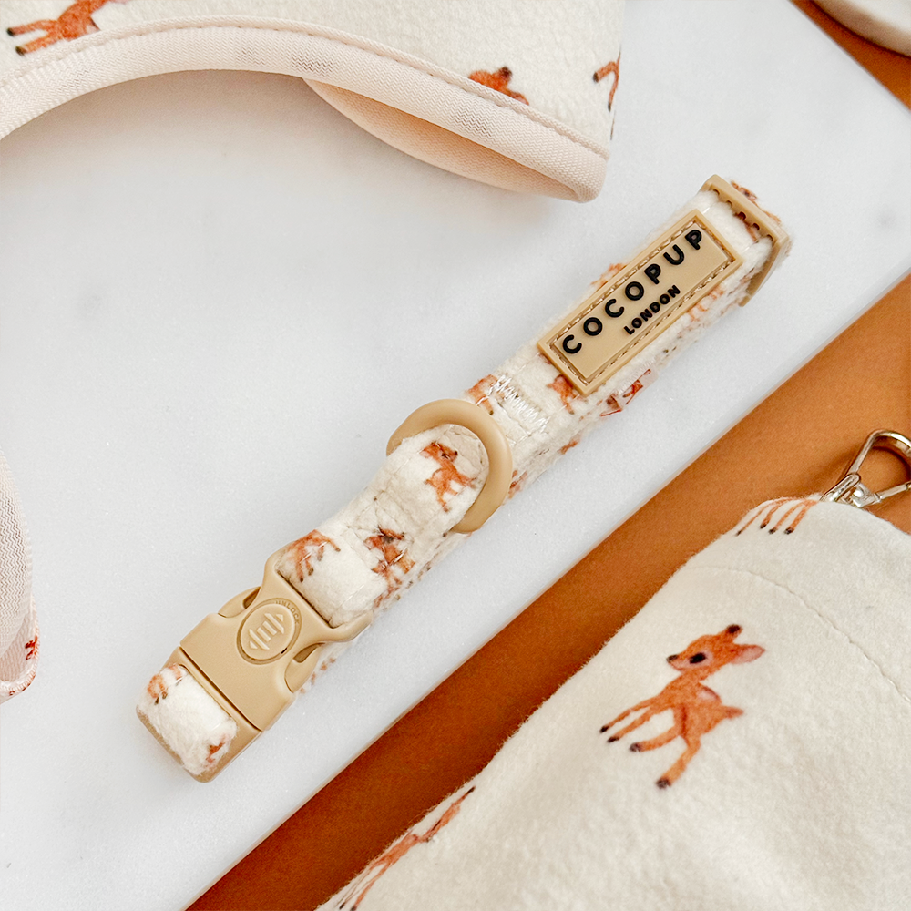 Fleecy Fawn Adjustable Neck Harness, Lead & Collar Bundle