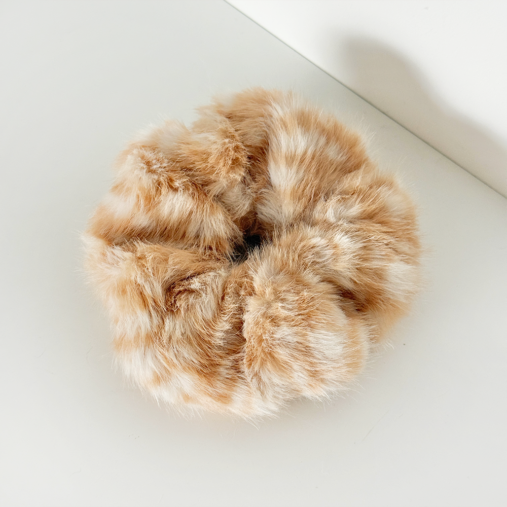 Fluffy Fawn Scrunchie by Coconut Lane