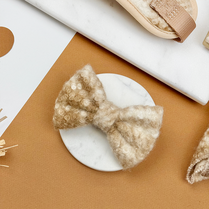 Highland Fleece Bow Tie - Oatmeal