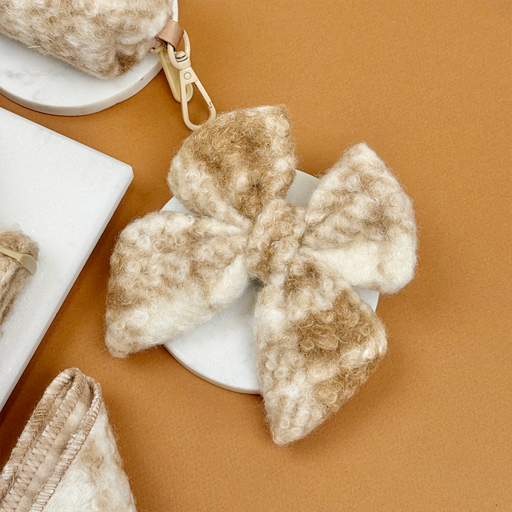 Highland Fleece Sailor Bow Tie - Oatmeal