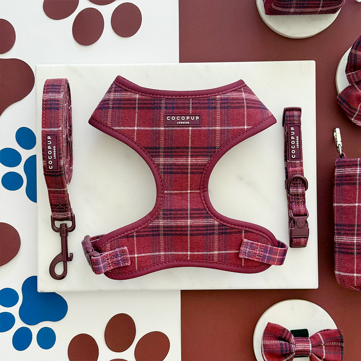 Mulberry Plaid Adjustable Neck HARNESS