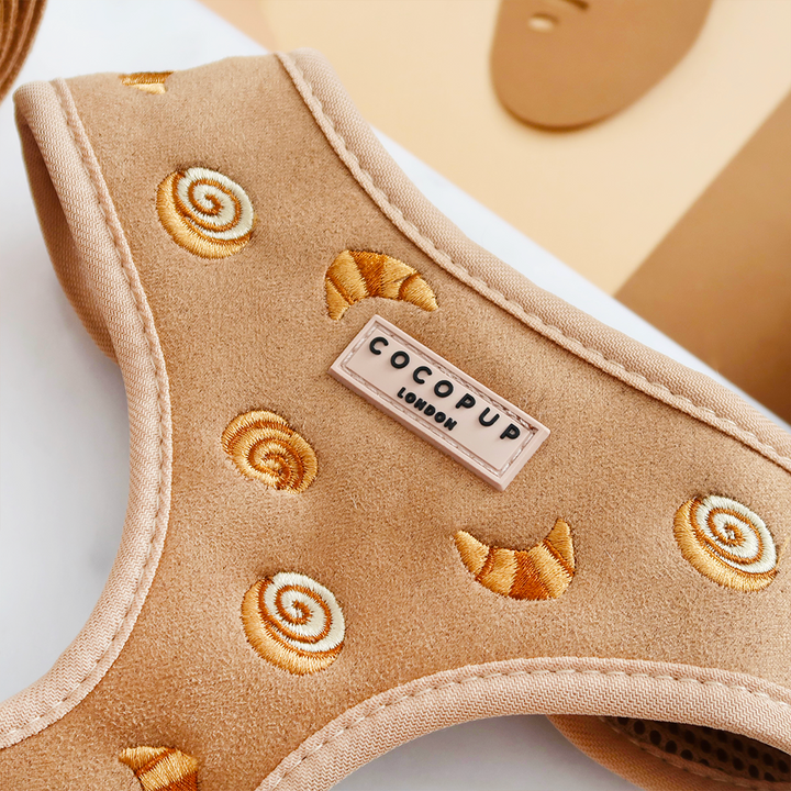 Pawtisserie Adjustable Neck Harness, Lead & Collar Bundle