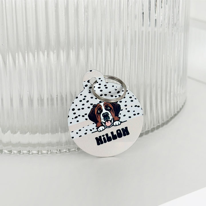 Personalised Dog Cartoon ID Tag - Dalmatian