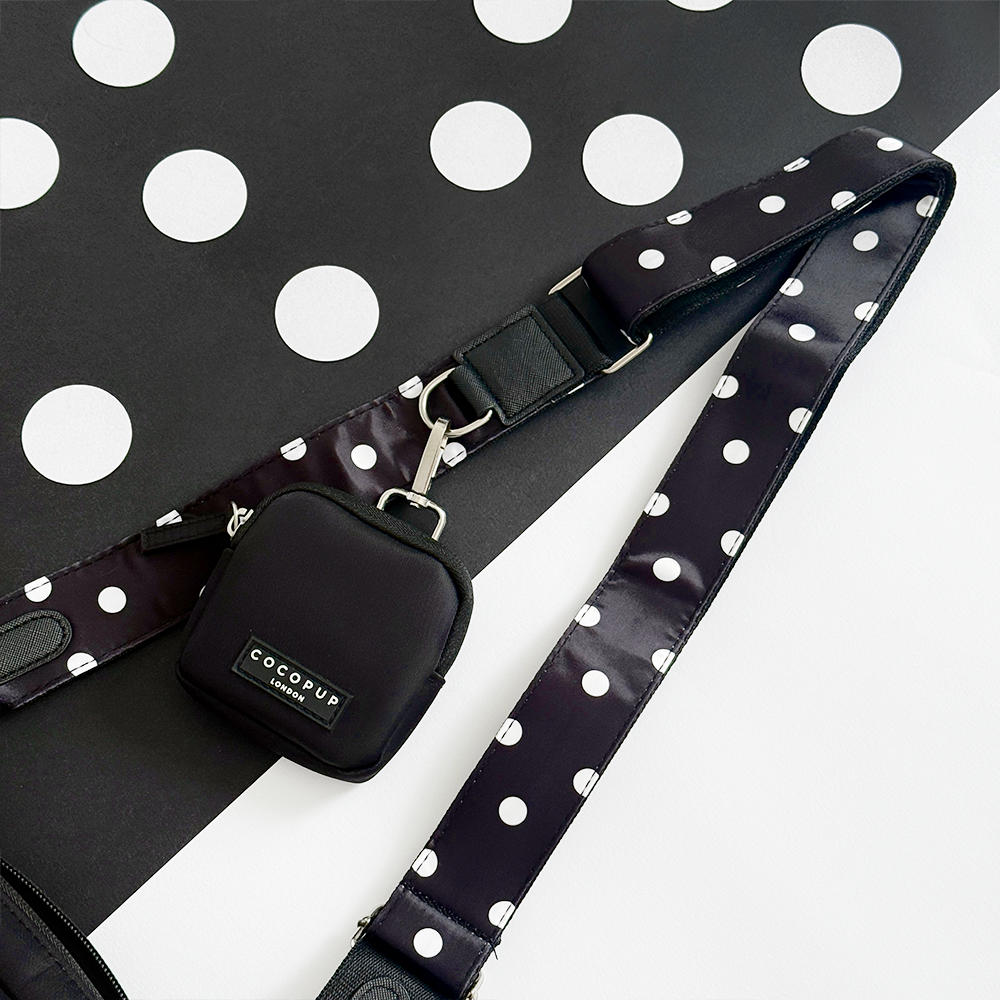 Bag Strap - Satin Polka Dot