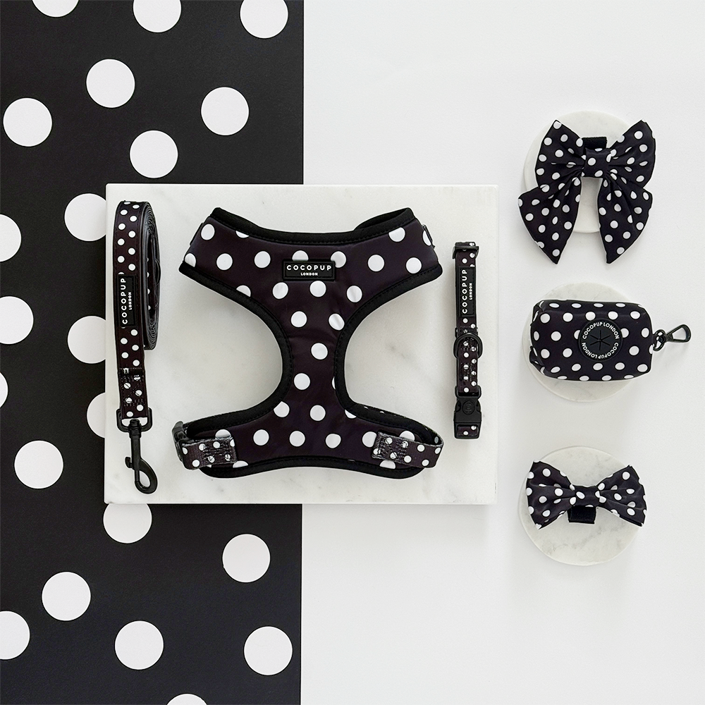 Satin Polka Dot Adjustable Neck HARNESS