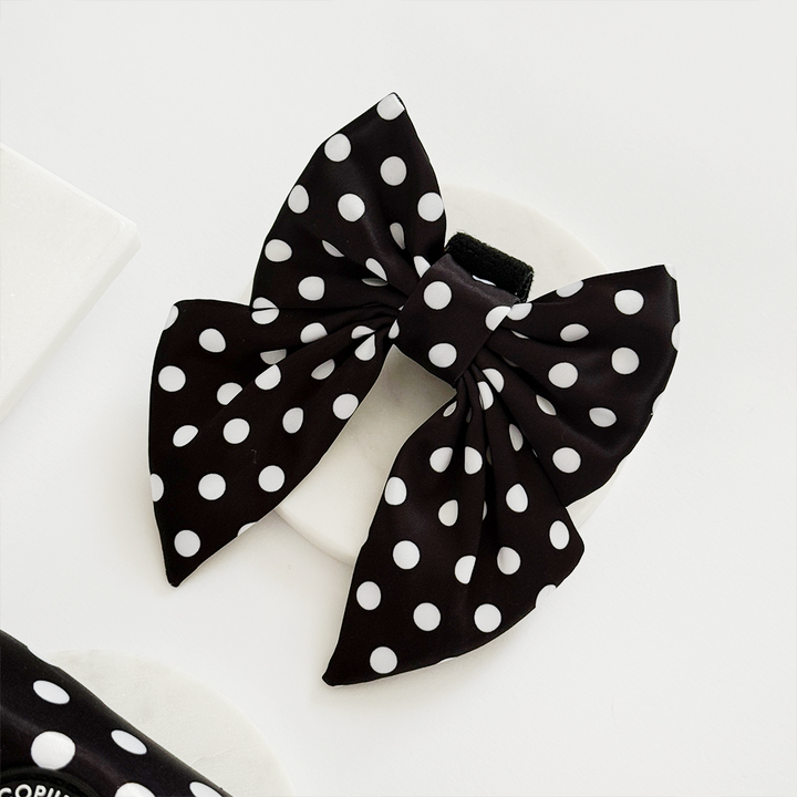 Satin Polka Dot Sailor Bow Tie