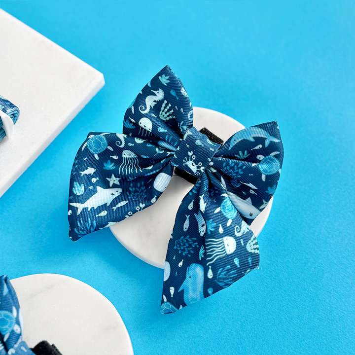 Sea Life Pawty Sailor Bow Tie