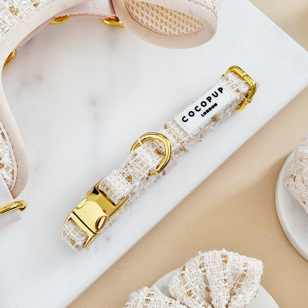 Vanilla Textured Tweed COLLAR