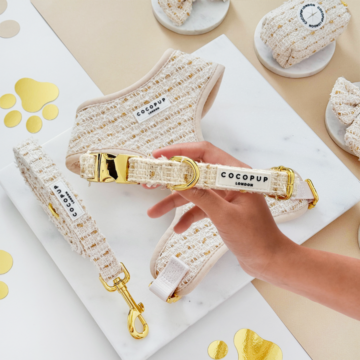 Vanilla Textured Tweed COLLAR