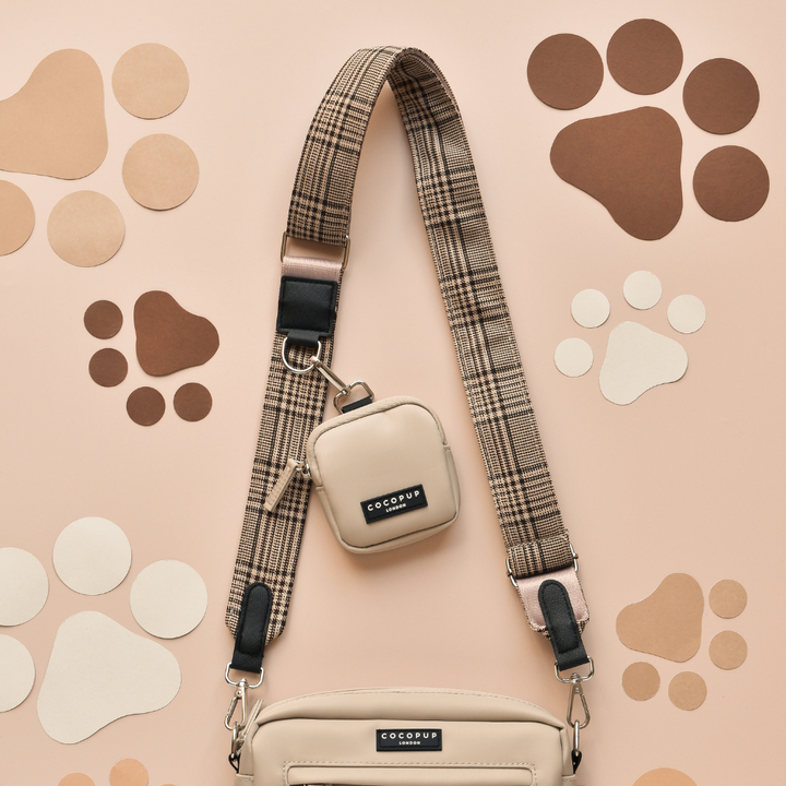 Dog Walking Caramel Latte Bag Bundle - Pup Plaid