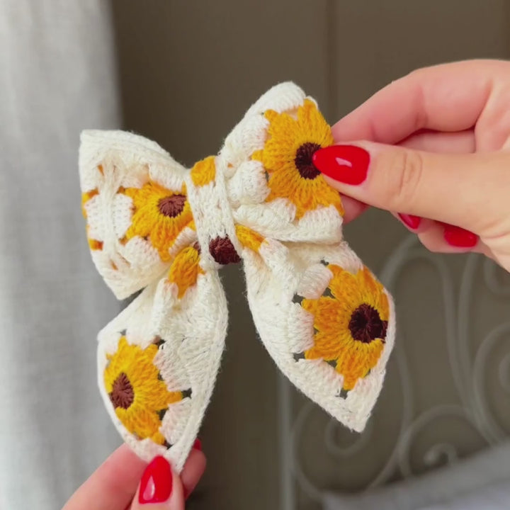 Sunflower Patch Sailor Bow Tie